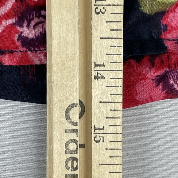 Heritage 1981 Pull On Full Mini Skirt Women’s M Blue Pink Floral Dbl Lined Vtg - Picture 10 of 12